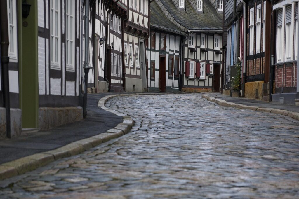 cobblestone, goslar, unesco, heritage, ancient, half-timbered, germany, house, alley, historic, gray house, cobblestone, cobblestone, cobblestone, cobblestone, cobblestone, goslar, goslar